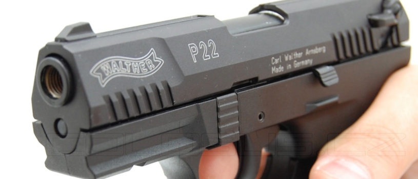 plynova pistol walther p22 cierna